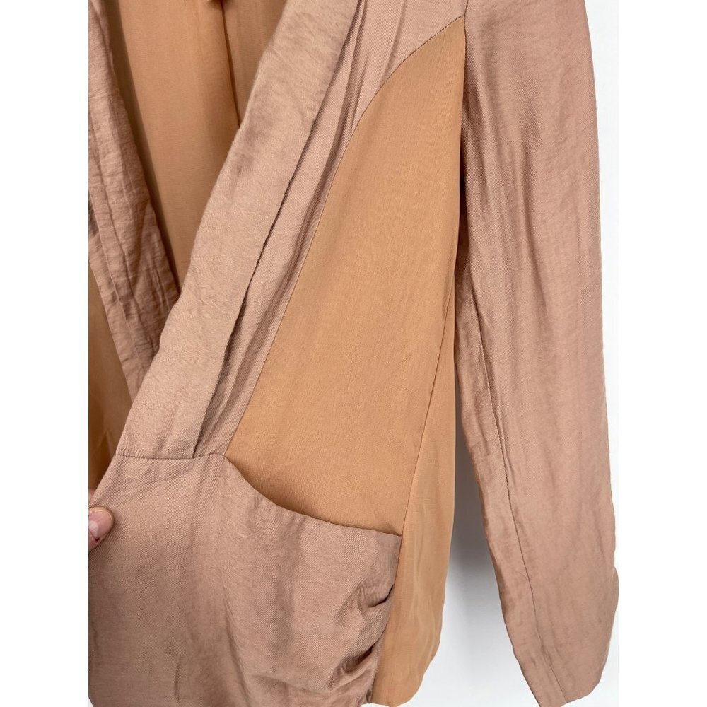 Silence & Noise Open Front Cardigan With Sheer Si… - image 3